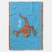 Cute kangaroo en koalas cartoon deken (Voorkant Verticaal)