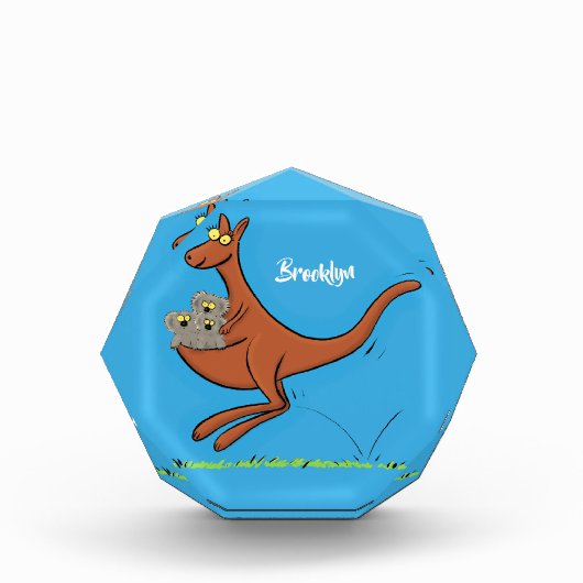 Cute kangaroo en koalas cartoon fotoblokken (Voorkant)