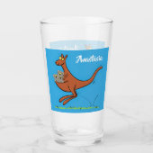 Cute kangaroo en koalas cartoon glas (Voorkant)
