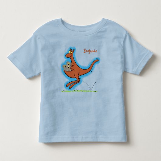 Cute kangaroo en koalas cartoon kinder shirts (Voorkant)
