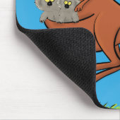 Cute kangaroo en koalas cartoon muismat (Hoek)