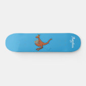 Cute kangaroo en koalas cartoon persoonlijk skateboard (Horizontaal)