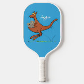 Cute kangaroo en koalas cartoon pickleball paddle (Voorkant)