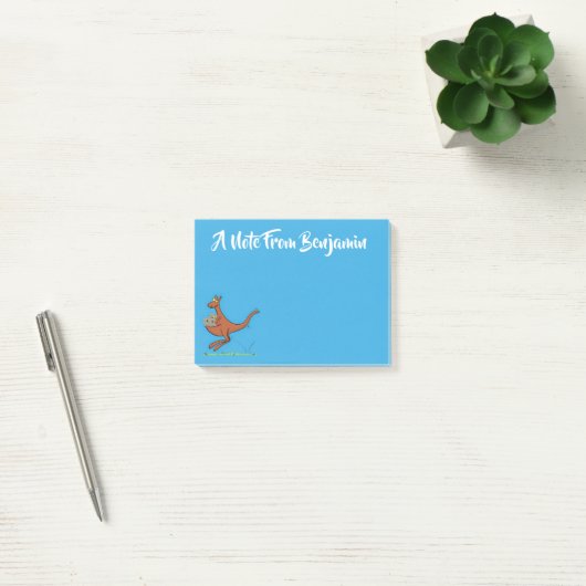 Cute kangaroo en koalas cartoon post-it® notes (Kantoor)