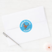 Cute kangaroo en koalas cartoon ronde sticker (Envelop)