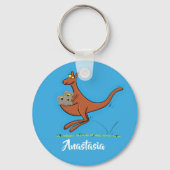 Cute kangaroo en koalas cartoon sleutelhanger (Voorkant)