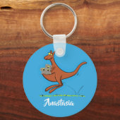 Cute kangaroo en koalas cartoon sleutelhanger (Voorkant)