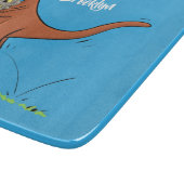 Cute kangaroo en koalas cartoon snijplank (Hoek)