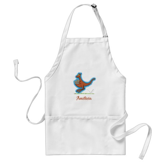 Cute kangaroo en koalas cartoon standaard schort (Voorkant)