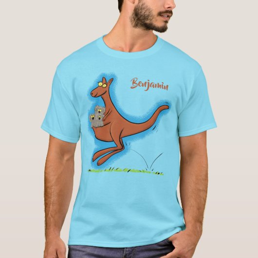 Cute kangaroo en koalas cartoon t-shirt (Voorkant)