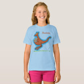 Cute kangaroo en koalas cartoon t-shirt (Voorkant volledig)