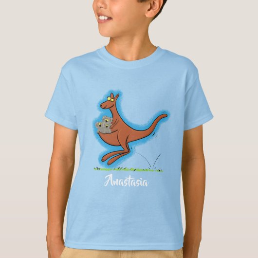 Cute kangaroo en koalas cartoon t-shirt (Voorkant)