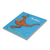 Cute kangaroo en koalas cartoon tegeltje (Zijkant)