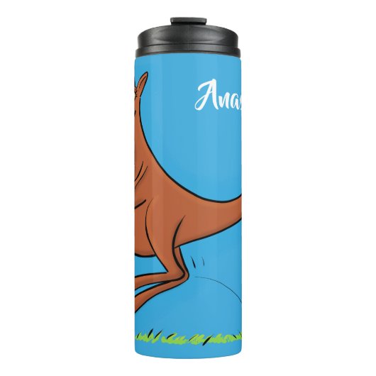 Cute kangaroo en koalas cartoon thermosbeker (Voorkant)