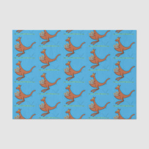 Cute kangaroo en koalas cartoon tissuepapier