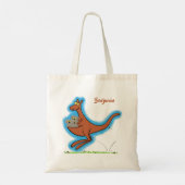 Cute kangaroo en koalas cartoon tote bag (Achterkant)