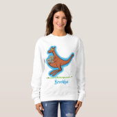 Cute kangaroo en koalas cartoon trui (Voorkant volledig)