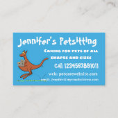 Cute kangaroo en koalas cartoon visitekaartje (Voorkant)