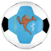 Cute kangaroo en koalas cartoon voetbal (Gedraaid)