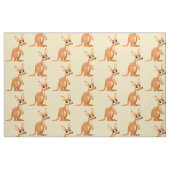 Cute Kangaroo fabric Stof (Fat Quarter)