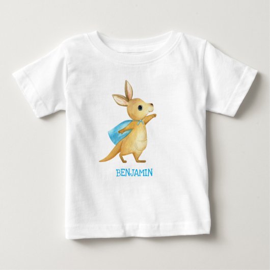 Cute Kangaroo - Gepersonaliseerd Baby naam bovenaa (Voorkant)