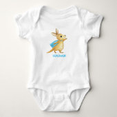 Cute Kangaroo - Gepersonaliseerd Baby Name Jumpsui Romper (Voorkant)