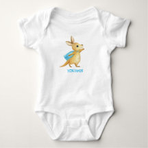 Cute Kangaroo - Gepersonaliseerd Baby Name Jumpsui