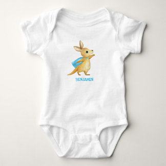 Cute Kangaroo - Gepersonaliseerd Baby Name Jumpsui Romper