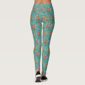 Cute Kangaroo Kerstmis Leggings (Achterkant)