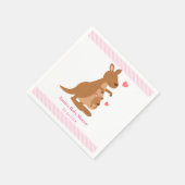 Cute Kangoeroe Baby Shower Feest Servetten (Hoek)