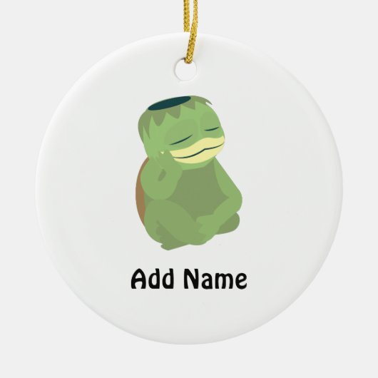 Cute Kappa Keramisch Ornament (Voorkant)