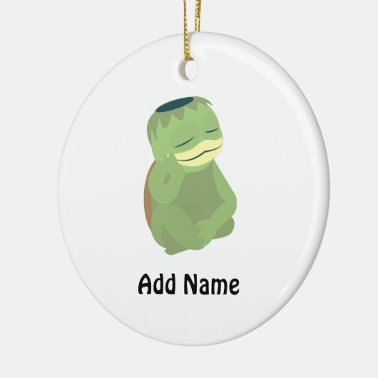 Cute Kappa Keramisch Ornament (Links)