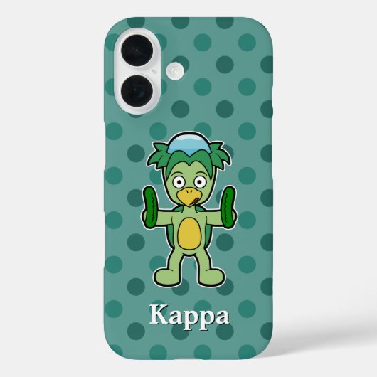 Cute Kappa met komkommers Case-Mate iPhone Case (Achterkant)