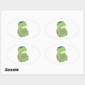Cute Kappa Ovale Sticker (Vel)
