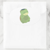 Cute Kappa Ovale Sticker (Tas)
