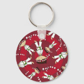 Cute Karate Boy Sleutelhanger (Voorkant)