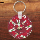 Cute Karate Boy Sleutelhanger (Voorkant)