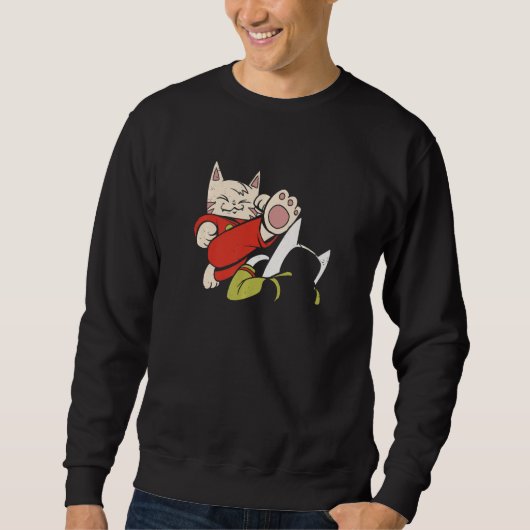 Cute Karate Cats Trui (Voorkant)