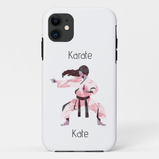 Cute Karate Girl Martial Arts Case-Mate iPhone Case (Achterkant)
