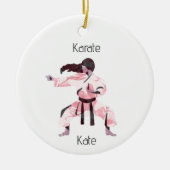 Cute Karate Girl Martial Arts Keramisch Ornament (Voorkant)