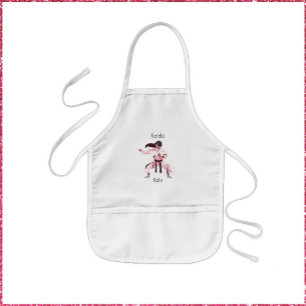 Cute Karate Girl Martial Arts Kinder Schort