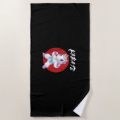 Cute Karate Unicorn Tank Top Strandlaken (Voorkant)