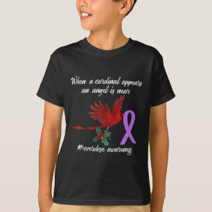 Cute Kardinaal Purpose Ribbon Overdosis Bewustheid T-shirt