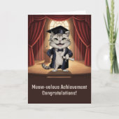 Cute Kat Afstuderen Kaart (Voorkant)