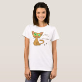 Cute Kat Ate Your Cookie T-shirt (Voorkant volledig)