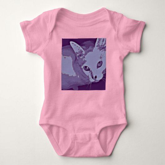 Cute Kat Baby Crawler Romper (Voorkant)