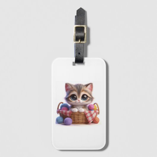 Cute Kat Bagagelabel (Voorkant (verticaal))