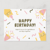 Cute Kat Birthday Briefkaart (Voorkant)