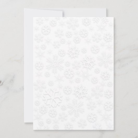 Cute Kat Biting a Red Santa Hat Kerstparty Kaart (Achterkant)