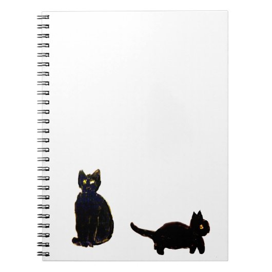 Cute Kat Black Cats Notitieboek (Voorkant)